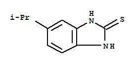 2H-benzimidazole-2-thione,1,3-dihydro-5-(1-methylethyl)-(9ci)Structure,92806-75-2Structure 2H-benzimidazole-2-thione,1,3-dihydro-5-(1-methylethyl)-(9ci) Structure,92806-75-2Structure