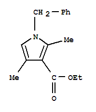 1-Benzyl-2,4-dimethylpyrrole-3-carboxylic acid Structure,92977-40-7Structure