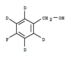 對氟苯甲醇-D4結(jié)構(gòu)式_93111-26-3結(jié)構(gòu)式