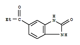 2H-benzimidazol-2-one,1,3-dihydro-5-(1-oxopropyl)-(9ci)Structure,93202-42-7Structure 2H-benzimidazol-2-one,1,3-dihydro-5-(1-oxopropyl)-(9ci) Structure,93202-42-7Structure