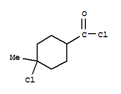 Cyclohexanecarbonyl chloride, 4-chloro-4-methyl-(9ci) Structure,93296-79-8Structure