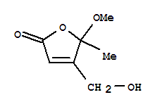 2(5H)-furanone, 4-(hydroxymethyl)-5-methoxy-5-methyl-(9ci)Structure,93496-37-8Structure 2(5H)-furanone, 4-(hydroxymethyl)-5-methoxy-5-methyl-(9ci) Structure,93496-37-8Structure