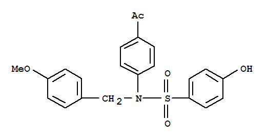 N-(4-acetylphenyl)-4-hydroxy-n-[(4-methoxyphenyl)methyl]benzenesulfonamide Structure,941695-43-8Structure