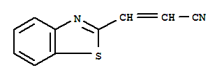 2-Propenenitrile,3-(2-benzothiazolyl)-(9ci) Structure,94663-46-4Structure