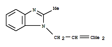 1H-benzimidazole,2-methyl-1-(3-methyl-2-butenyl)-(9ci) Structure,95481-04-2Structure