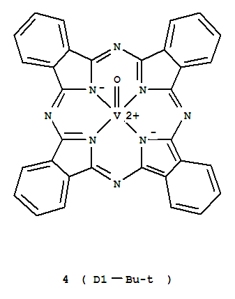 四叔丁基酞菁釩結(jié)構(gòu)式_95865-59-1結(jié)構(gòu)式