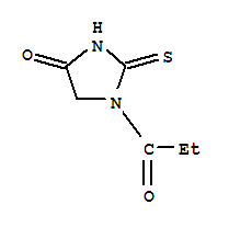 Hydantoin, 1-propionyl-2-thio-(6ci) Structure,98134-93-1Structure