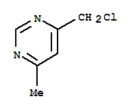 Pyrimidine, 4-(chloromethyl)-6-methyl- (6ci) Structure,98198-62-0Structure