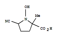 Proline, 5-cyano-1-hydroxy-2-methyl-(6ci) Structure,98334-80-6Structure