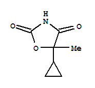 (6ci)-5-環(huán)丙基-5-甲基-2,4-噁唑啉二酮結(jié)構(gòu)式_98547-52-5結(jié)構(gòu)式