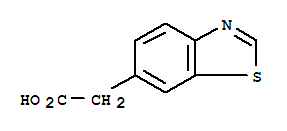 6-Benzothiazoleacetic acid Structure,98589-45-8Structure