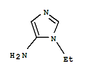 1-乙基-1H-咪唑-5-胺結構式_99979-67-6結構式