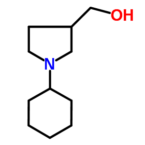 (1-Cyclohexylpyrrolidin-3-yl)methanol Structure,100049-71-6Structure