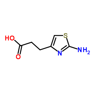 3-(2-Amino-1,3-thiazol-4-yl)propanoic acid Structure,100114-41-8Structure