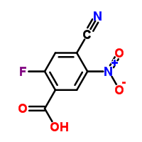 4-Cyano-2-fluoro-5-nitrobenzoic acid Structure,1003709-73-6Structure