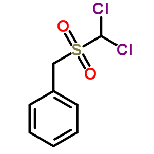 Benzene,[[(dichloromethyl)sulfonyl]methyl]- Structure,10038-09-2Structure