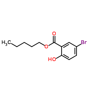 Pentyl 5-bromo-2-hydroxybenzoate Structure,100388-15-6Structure