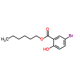 Hexyl 5-bromo-2-hydroxybenzoate Structure,100614-10-6Structure