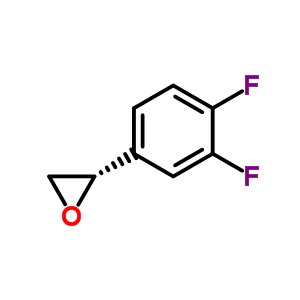 (S)-2-(3,4-二氟苯基)環(huán)氧乙烷結(jié)構(gòu)式_1006376-63-1結(jié)構(gòu)式