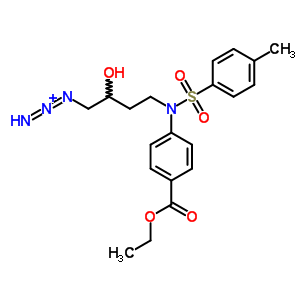 Benzoic acid,4-[(4-azido-3-hydroxybutyl)[(4-methylphenyl)sulfonyl]amino]-, ethyl ester Structure,10084-06-7Structure