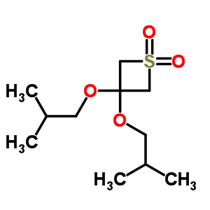 Thietane,3,3-bis(2-methylpropoxy)-, 1,1-dioxide Structure,10099-04-4Structure