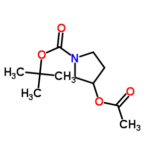 Tert-butyl 3-acetoxypyrrolidine-1-carboxylate Structure,101408-94-0Structure