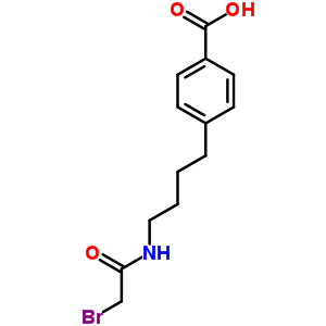 Benzoic acid,4-[4-[(2-bromoacetyl)amino]butyl]- Structure,10161-87-2Structure