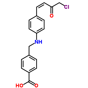 Benzoic acid,4-[[[4-(4-chloro-3-oxo-1-buten-1-yl)phenyl]amino]methyl]- Structure,10161-89-4Structure