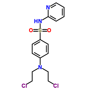 Benzenesulfonamide,4-[bis(2-chloroethyl)amino]-n-2-pyridinyl- Structure,10209-75-3Structure