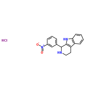 1-(3-Nitrophenyl)-2,3,4,9-tetrahydro-1H-beta-carboline hydrochloride Structure,102207-59-0Structure