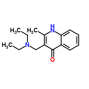 3-(Diethylaminomethyl)-2-methyl-1h-quinolin-4-one Structure,10299-17-9Structure