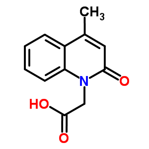 (4-Methyl-2-oxoquinolin-1(2H)-yl)acetic acid Structure,103368-21-4Structure