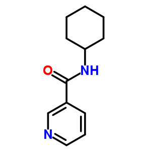 3-Pyridinecarboxamide,n-cyclohexyl- Structure,10354-56-0Structure