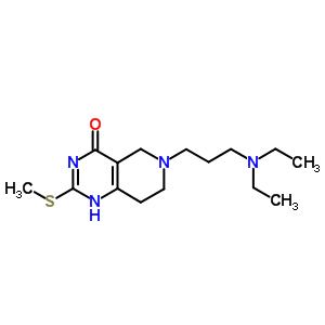 6-[3-(二乙基氨基)丙基]-5,6,7,8-四氫-2-(甲基硫代)-吡啶并[4,3-d]嘧啶-4(3H)-酮結構式_1036-62-0結構式