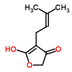 2(5H)-furanone,4-hydroxy-3-(3-methyl-2-buten-1-yl)- Structure,10406-15-2Structure