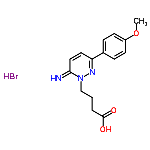 2-(3-Carboxypropyl)-3-amino-6-(4 methoxyphenyl)pyridazinium bromide Structure,104104-50-9Structure