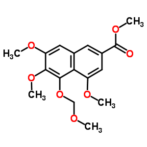 4,6,7-Trimethoxy-5-(methoxymethoxy)-2-naphthalenecarboxylic acid methyl ester Structure,104197-39-9Structure