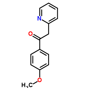 1-(4-甲氧基苯基)-2-(2-吡啶)-乙酮結(jié)構(gòu)式_10420-97-0結(jié)構(gòu)式