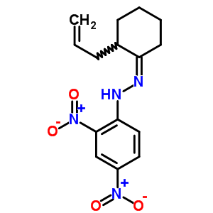 Cyclohexanone,2-(2-propen-1-yl)-, 2-(2,4-dinitrophenyl)hydrazone Structure,1044-31-1Structure