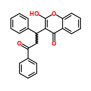 2H-1-benzopyran-2-one,4-hydroxy-3-(3-oxo-1,3-diphenylpropyl)- Structure,10475-15-7Structure