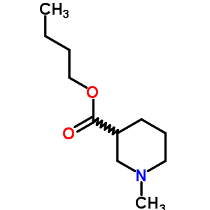 3-Piperidinecarboxylicacid, 1-methyl-, butyl ester Structure,10558-62-0Structure