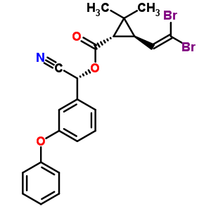 1S,3R,alphaR-溴氰菊酯結(jié)構(gòu)式_106454-65-3結(jié)構(gòu)式