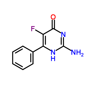 2-Amino-5-fluoro-6-phenyl-4(3h)-pyrimidinone Structure,106791-94-0Structure