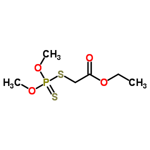 Acetic acid,2-[(dimethoxyphosphinothioyl)thio]-,ethyl ester Structure,1068-13-9Structure