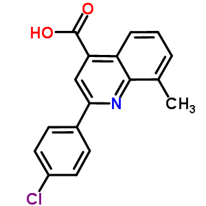 2-(4-Chlorophenyl)-8-methylquinoline-4-carboxylic acid Structure,107027-43-0Structure