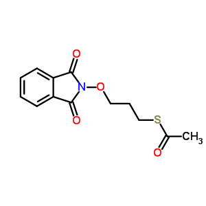 硫代乙酸S-[3-[(1,3-二氫-1,3-二氧代-2H-異吲哚-2-基)氧基]丙基]酯結(jié)構(gòu)式_1088-37-5結(jié)構(gòu)式