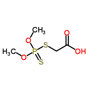 (Dimethoxythiophosphinoylthio)acetic acid Structure,1113-01-5Structure