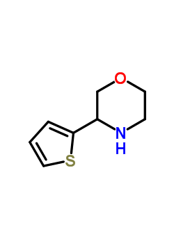 3-(噻吩-2-基)嗎啉結(jié)構(gòu)式_111410-97-0結(jié)構(gòu)式