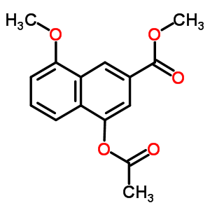 4-(Acetyloxy)-8-methoxy-2-naphthalenecarboxylic acid methyl ester Structure,111531-83-0Structure