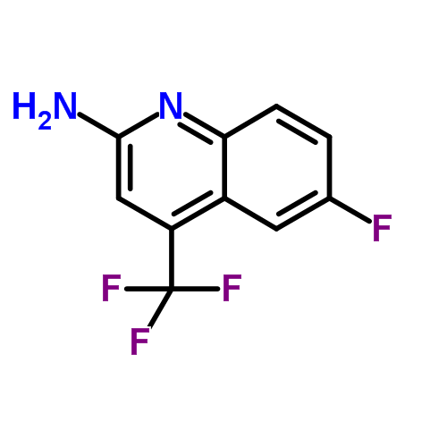 6-Fluoro-4-(trifluoromethyl)-2-quinolinamine Structure,1116339-59-3Structure